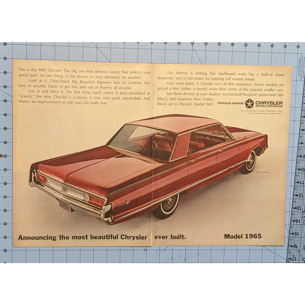 Vintage Print Ad 1964 Chrysler
